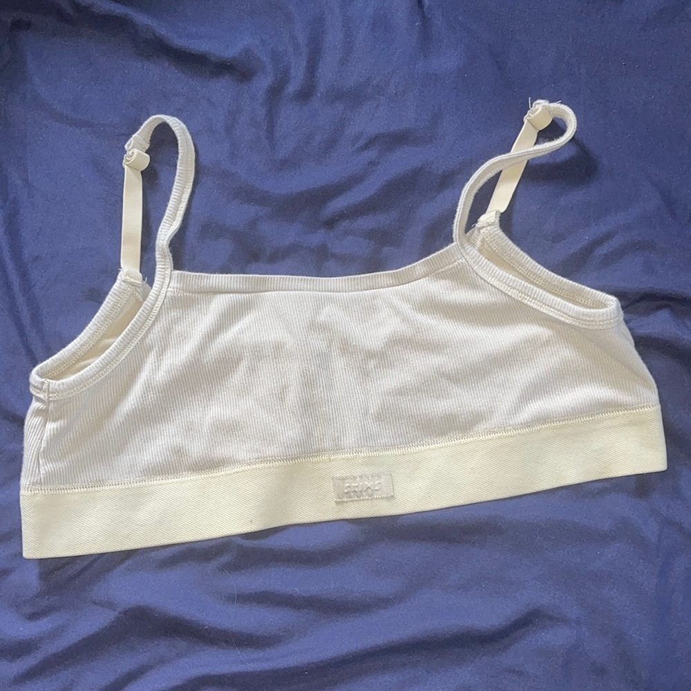 SKIMS Soft Lounge Bralette, Color: Talc, Size: 3x